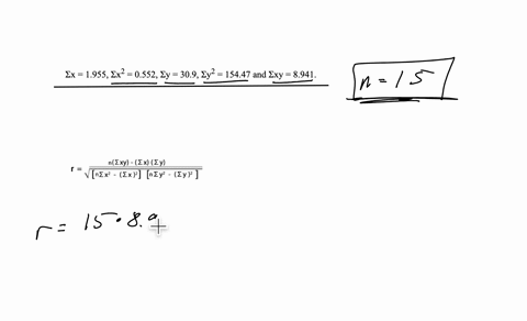 use-a-calculator-to-verify-that-x-1955-x2-0552-y-309-y2-15447-and-xy-8941-compute-r
