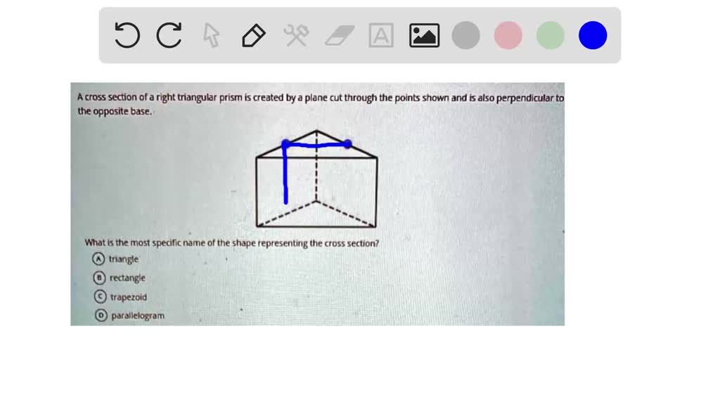 SOLVED 'Mateo has drawn a line to represent the parallel crosssection