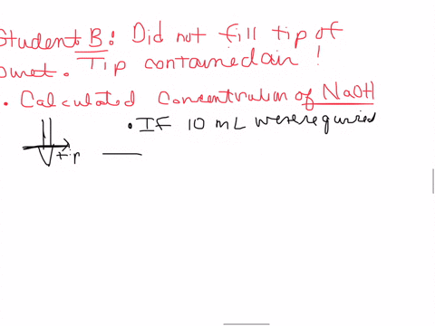 student-b-did-not-fill-the-tip-of-the-buret-with-titrant-before-starting-titration-with-naoh-so-the-tip-contained-air-when-the-titration-was-started-but-was-filled-after-the-first-titration-25414