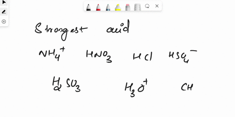 1-which-of-the-following-is-the-strongest-acid-that-can-exist-in-water-select-one-a-nh4-b-hno3-c-hcl-d-hso4-e-h2so3-f-h3o-g-ch3cooh-2-which-of-the-following-is-the-strongest-base-that-can-ex-22645