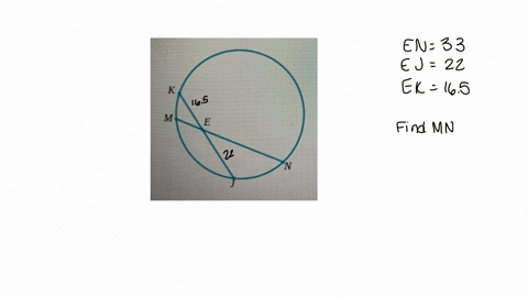a-in-the-figure-below-two-chords-intersect-inside-the-circle-at-point-e-suppose-that-ek-165em-1land-ej22-find-mn-m-mn-61422