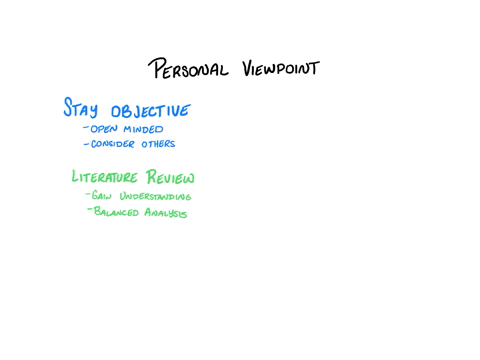 how-to-mitigate-manage-or-avoid-showing-or-displaying-of-the-personal-viewpoint-during-research
