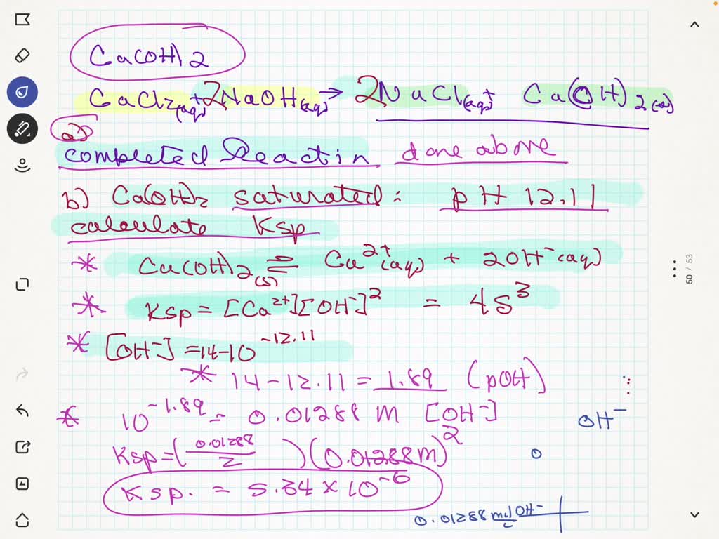 Solved 1 Complete The Reaction For The Synthesis Of Ca Oh 2 Cacl2 Solved 1 Complete The Reaction For The Synthesis Of Ca Oh 2 Cacl2