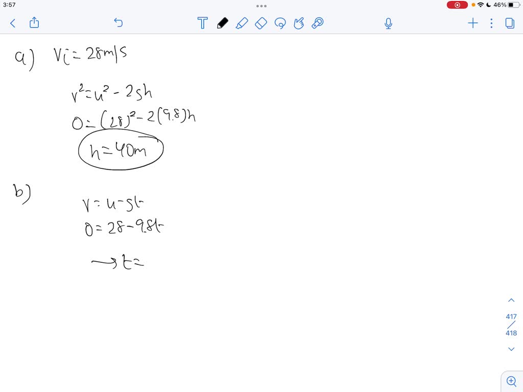 SOLVED: A Ball Is Thrown Vertically Upward With A Speed Of 28.0 M/s. (a ...