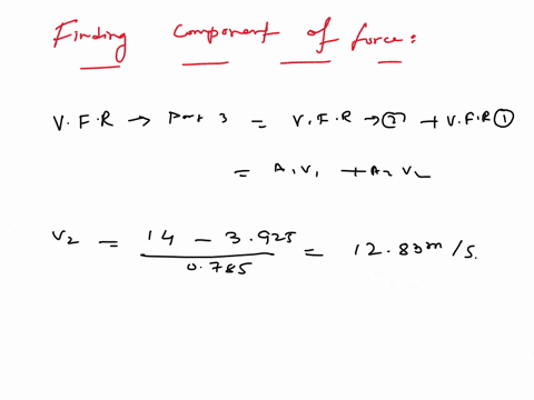 assuming-frictionless-incompressible-one-dimensional-flow-of-water-through-the-horizontal-tee-connection-sketched-in-the-figure-below-estimate-values-of-a-the-and-b-components-of-the-force-e-74952