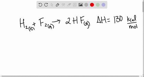 when-h2g-reacts-with-f2g-to-form-hfg-130-kcal-of-energy-are-evolved-for-each-mole-of-h2g-that-reacts-write-a-balanced-equation-for-the-reaction-with-an-energy-term-in-kcal-as-part-of-the-equ-32373