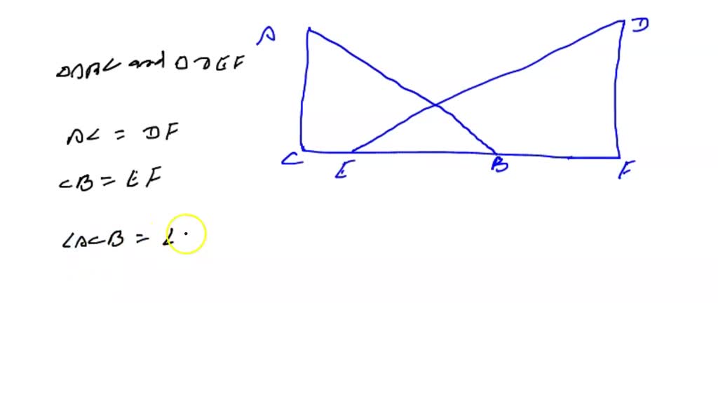 SOLVED: Given triangles ABC and DEF as shown, can you prove ∠C ≅ ∠F ...