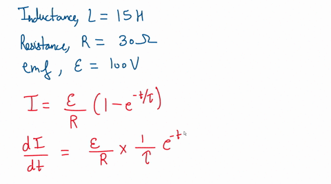an-inductor-that-has-an-inductance-of-150-mathrmh-and-a-resistance-of-300-omega-is-connected-across-50032