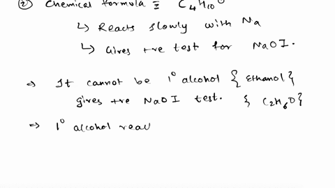 questions-write-an-equation-to-show-the-reaction-between-tert-butyl-alcohol-and-lucas-reagent-2-an-unknown-alcohol-cahjo-reacted-slowly-with-metallic-sodium-and-gave-positive-result-with-nao-49825