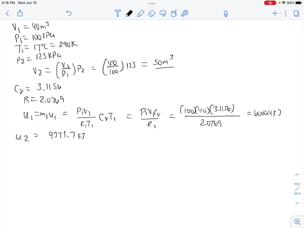 SOLVED A balloon initially contains 40 m^3 of helium gas at