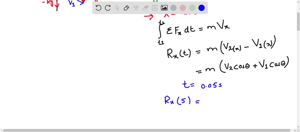 SOLVED: Kinetics Impulse and Momentum Problem: A tennis player strikes ...