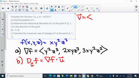 consider-the-function-f-x-y-z-xy2z3-a-find-the-gradient-of-f-b-determine-the-directional-derivative-of-f-at-the-point-p-2-1-1-in-the-direction-of-the-point-0-3-5-c-calculate-the-maximum-rate-47551