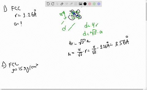 1calculate-the-lattice-parameter-of-a-fcc-metal-in-angstroms-a-when-given-its-atomic-radius-126-a-2an-imaginary-element-with-fcc-structure-and-has-a-density-of-159-grams-per-cubic-centimeter-15313