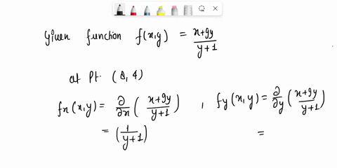 find-the-gradient-of-the-function-at-the-given-point-function-point-x-9y-flx-y-8-4-y-1-vf8-4-find-the-maximum-value-of-the-directional-derivative-at-the-given-point-22984