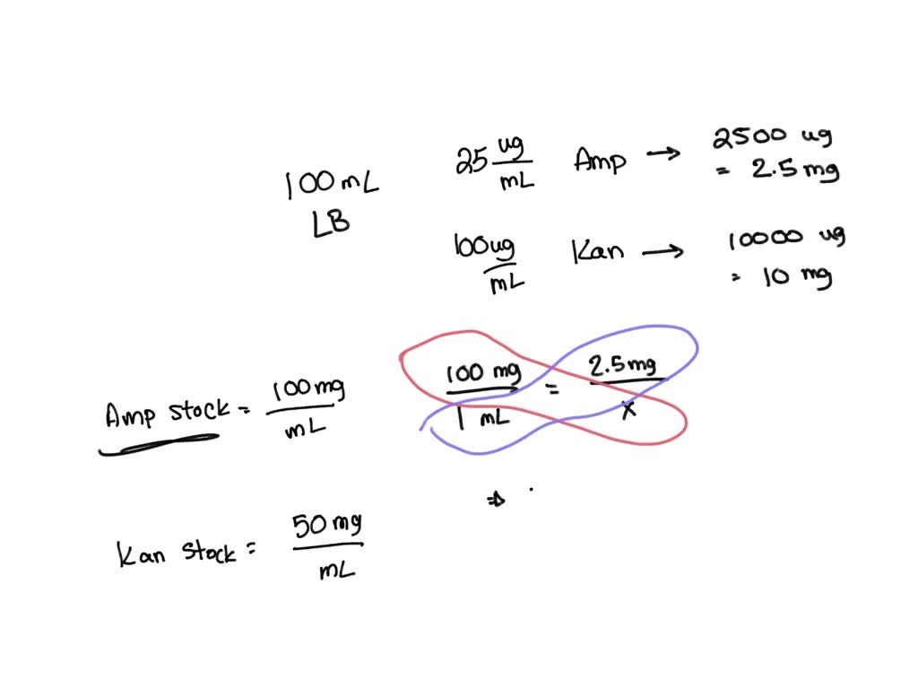 SOLVED: an antibiotic solution must be prepared by diluting 100.mL of a ...
