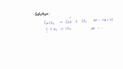 using-hesss-law-determine-the-enthalpy-of-the-reaction-caco3-s-cao-s-c-s-graphite-o2-g-from-the-enthalpy-changes-of-the-following-two-step-process-that-occurs-under-standard-state-conditions-31852