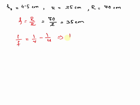 an-object-45-cm-tall-is-placed-25-cm-from-the-vertex-of-a-convex-spherical-mirror-the-radius-of-curvature-of-the-mirror-has-a-magnitude-of-70-cm-how-far-is-the-image-from-the-vertex-of-the-m-59376