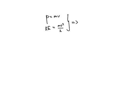 starting-with-the-definitions-of-momentum-p-mv-and-kinetic-energy-ke-12-m-v2-derive-an-equation-for-the-kinetic-energy-of-a-particle-expressed-as-a-function-of-its-momentum
