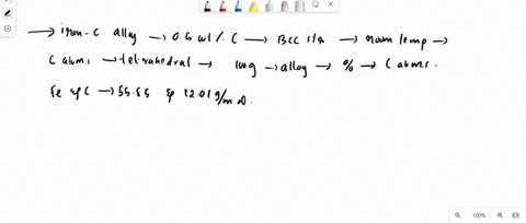 2-a-for-an-iron-carbon-alloy-that-contains-05-wt-c-it-has-bcc-structure-at-room-temperature-and-all-the-carbon-atoms-reside-in-tetrahedral-interstitial-sites-hint-there-are-4-tetrahedral-int-46686