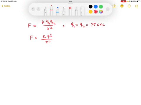how-far-apart-must-two-point-charges-of-750-nc-typical-of-static-electricity-be-to-have-a-force-of-100-n-between-them-electrostatic-constant-k-899-109-n-mc2-12763
