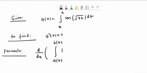 use-part-1-of-the-fundamental-theorem-of-calculus-to-find-the-derivative-of-the-function-gx-cosv-7t-dt-45013