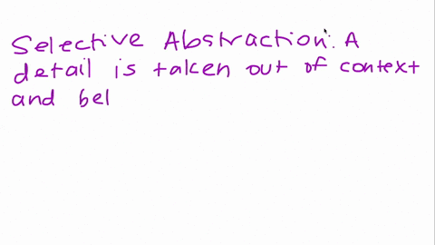 give-an-example-for-selective-abstraction-81301
