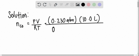 carbon-monoxide-gas-is-collected-at-330c-in-an-evacuated-flask-with-a-measured-volume-of-100l-when-all-the-gas-has-been-collected-the-pressure-in-the-flask-is-measured-to-be-0230atm-calculat-65945