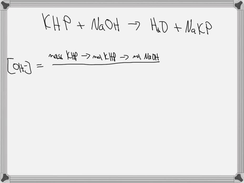 VIDEO solution: Potassium hydrogen phthalate, KHP, is used as a primary ...