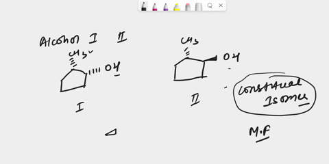 what-is-the-relationship-between-alcohols-and-ii-ch3-ch3-ioh-ih-ii-they-are-identical-diastereomers-enantiomers-different-conformations-of-the-same-compound-constitutional-isomers-64814