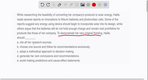 while-researching-the-feasibility-of-converting-her-companys-products-to-solar-energy-hailie-reads-several-reports-on-innovations-to-lithium-batteries-and-photovoltaic-cells-some-of-the-repo-19008