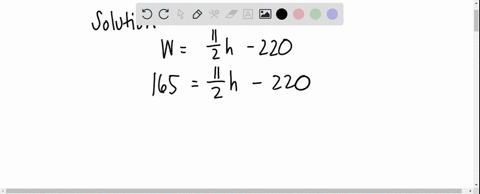 the-recommended-weight-for-an-adult-male-is-given-by-the-formula-wfrac112-h-220-where-w-represents-t-89914