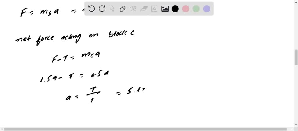 SOLVED: Question 3 5 pts Tbree identical blocks connected by ideal ...