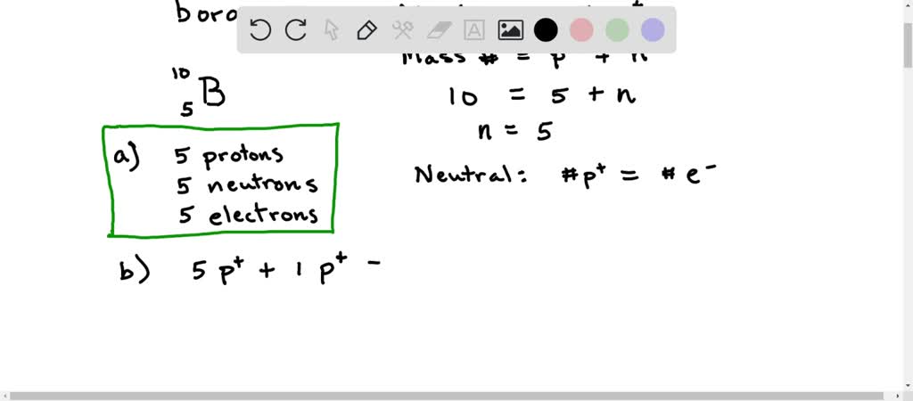 Boron Protons Neutrons Electrons