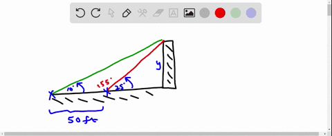 there-is-a-building-in-front-of-you-the-angle-of-elevation-from-your-position-to-the-top-of-the-building-is-10-you-walk-50-feet-towards-the-building-and-measure-the-angle-of-elevation-to-now-be-25-how