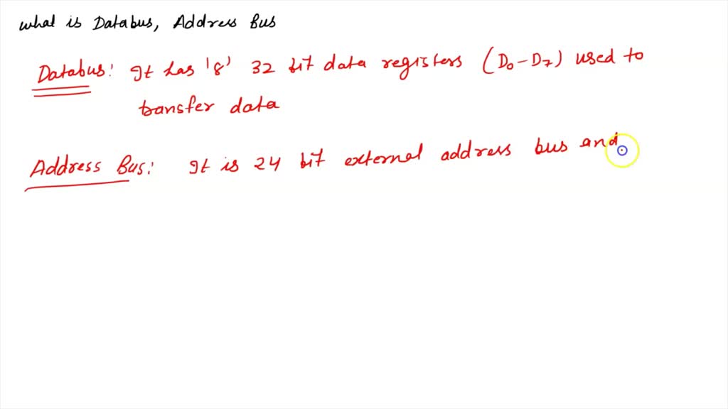 SOLVED: a.) What is the difference between a microprocessor and a ...