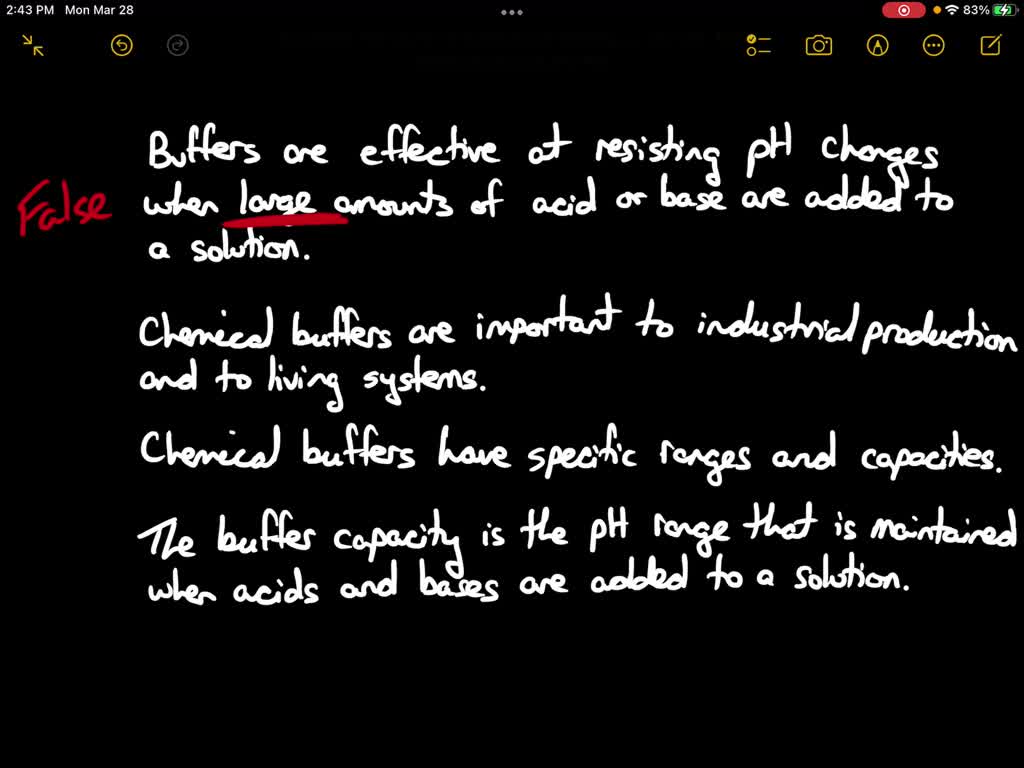 SOLVED Categorize each statement as true or false Buffers are