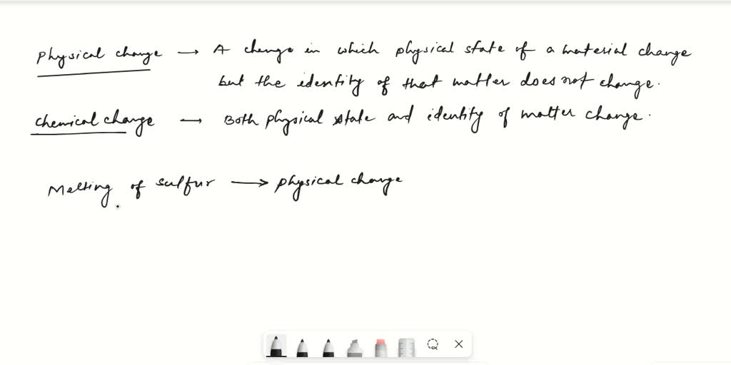 Is the melting of Sulfur a physical change or a chemical change? please