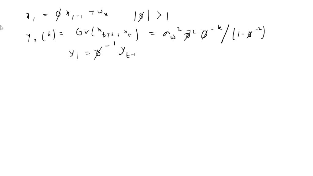 SOLVED: I.1 Consider the linear process defined in (1.31). Verify that ...