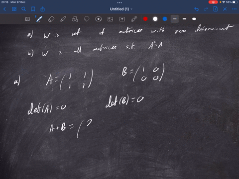 let-v-be-the-vector-space-of-all-2-x-2-matrices-over-the-real-field-r_-show-that-wis-not-subspace-of-v-where-w-consists-of-all-matrices-with-zero-determinant-b-w-consists-of-all-matrices-a-f-85263