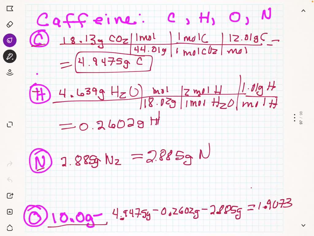 SOLVED Caffeine, a molecule found in coffee, tea, and certain soft