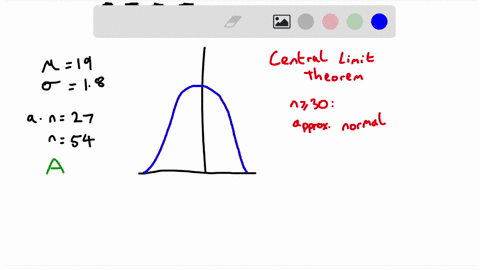 a-random-sample-is-drawn-from-a-normally-distributed-population-with-mean-k-19-and-standard-deviation-0-18_-a-are-the-sampling-distributions-of-the-sample-mean-with-n-27-and-n-54-normally-di-89743
