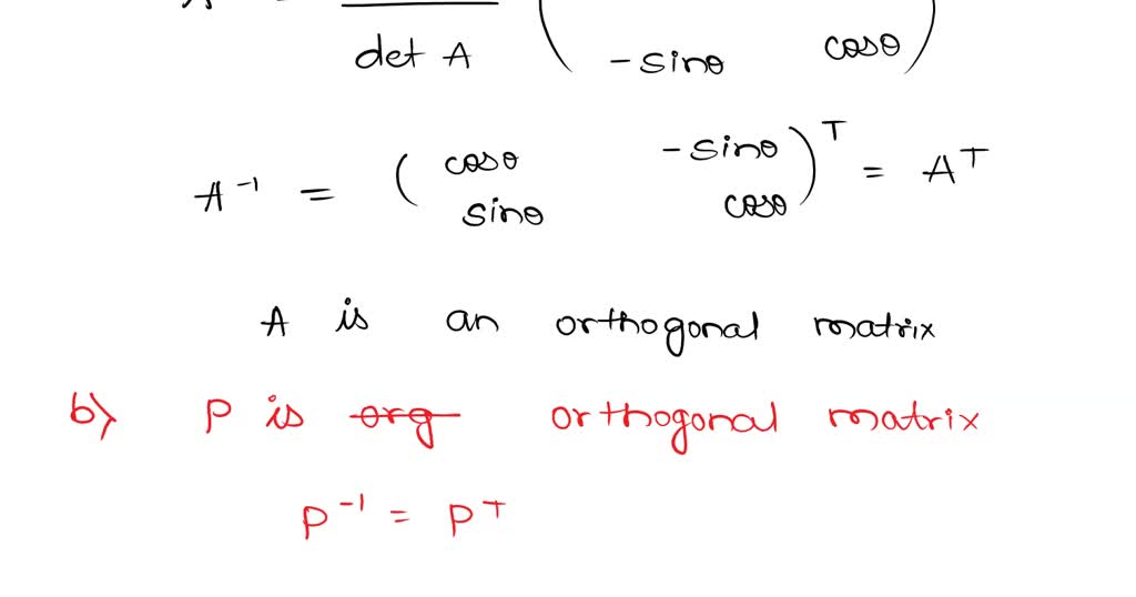 SOLVED 5. Consider the matrix of the linear transformation T given by