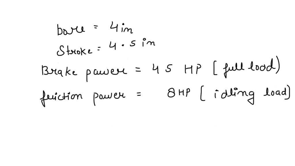 A four stroke, direct injection diesel engine of 4in. bore x 4.5 in
