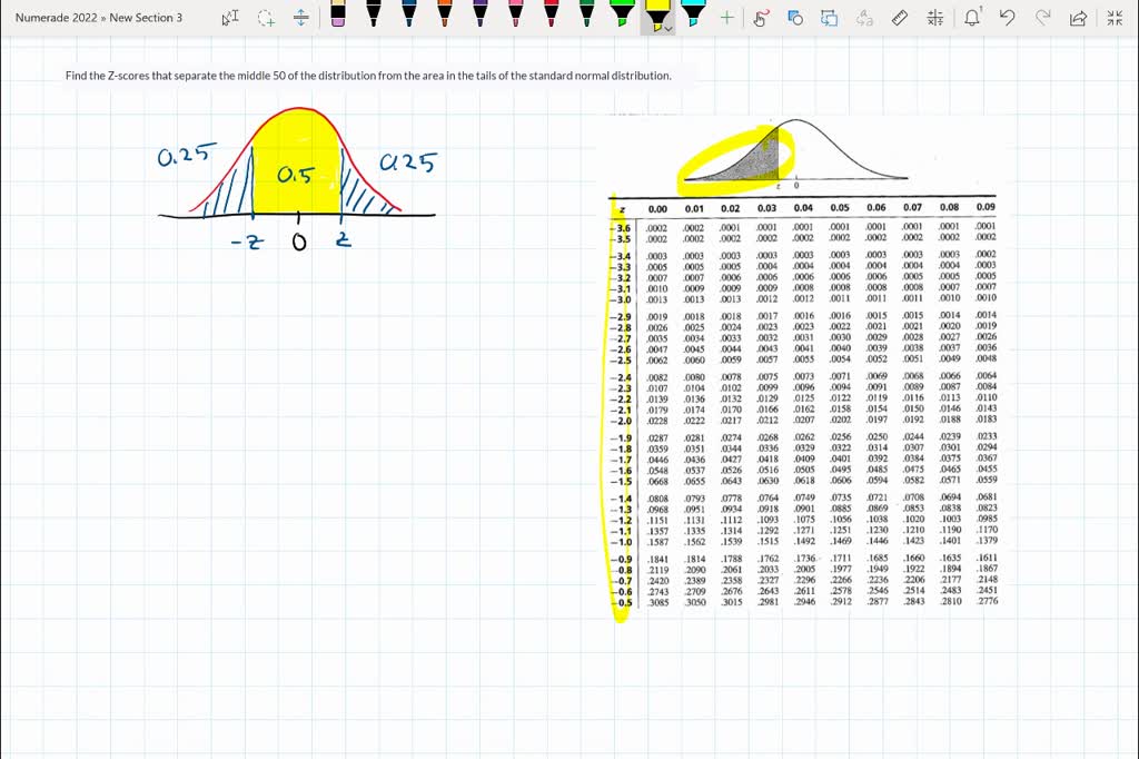 solved-find-the-z-scores-that-separate-the-middle-50-of-the