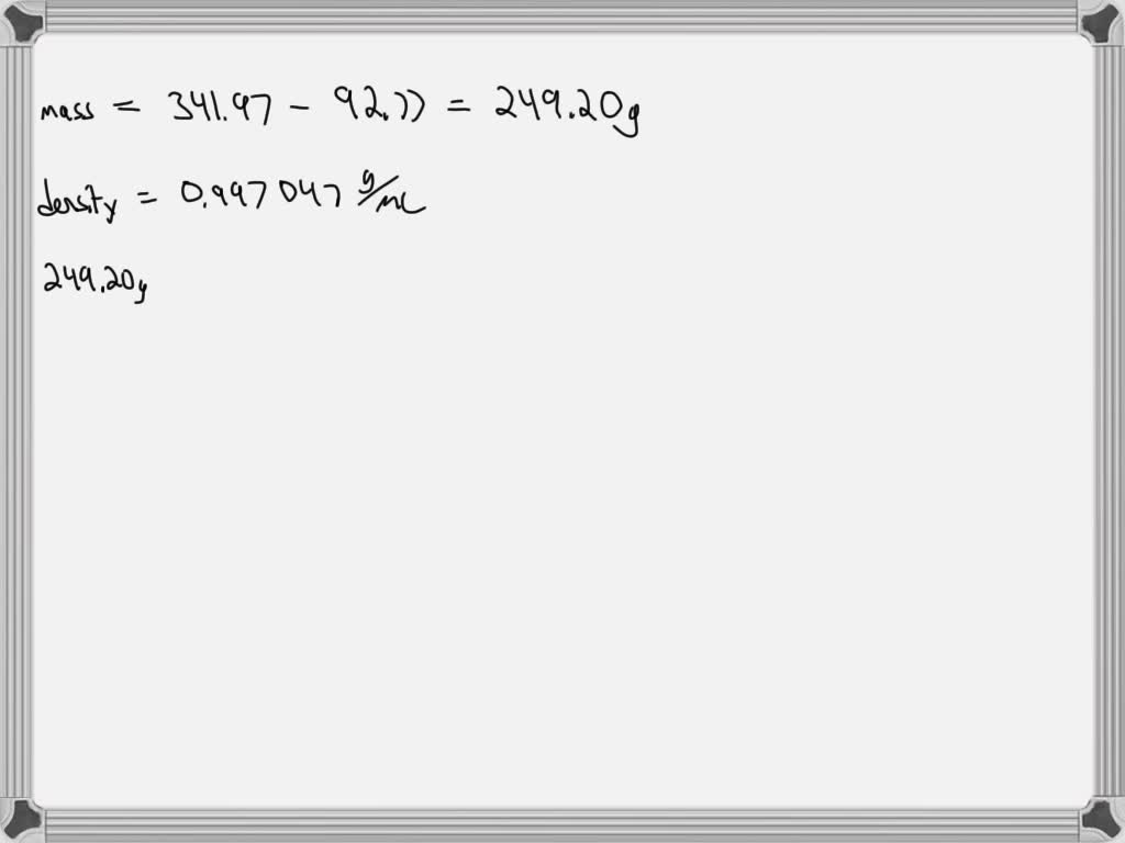 SOLVED Texts Water droplets on the outside of the neck of a 100 mL