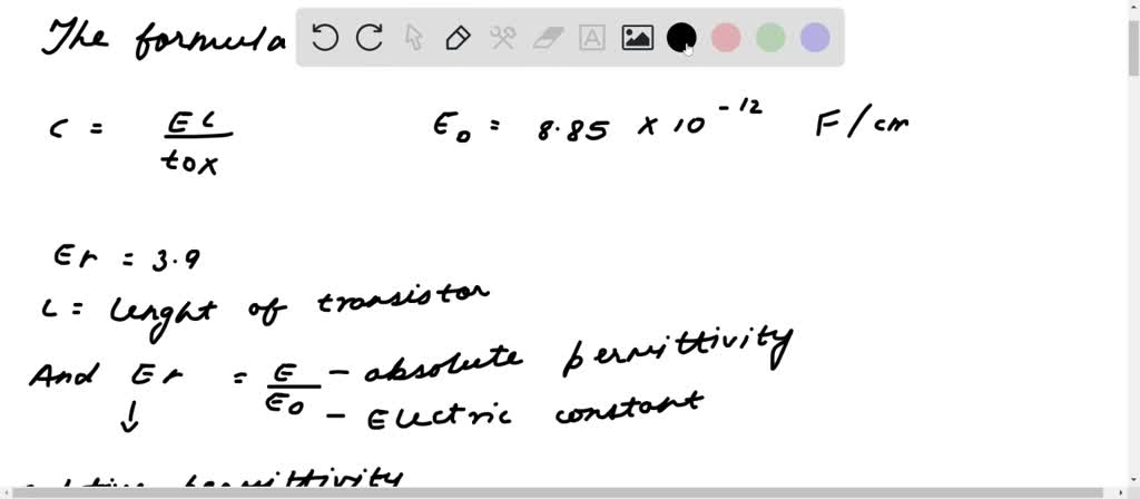 SOLVED: Q7: (5 marks) A 90 nm long transistor has gate oxide thickness ...