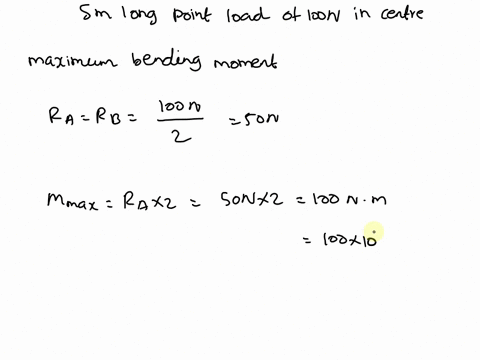 a-cast-iron-pipe-of-external-diameter-60-mm-internal-diameter-of-40-mm-and-of-length-5-m-is-supported-at-its-ends-calculate-the-maximum-bending-stress-induced-in-the-pipe-if-it-carries-a-poi-02398