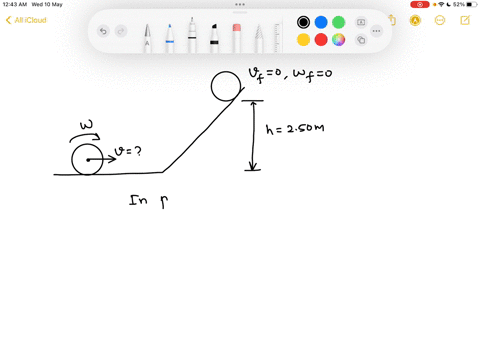 a-hollow-sphere-i-2-3-mr2-with-a-mass-m230-kg-and-radius-r015-m-is-rolling-on-a-horizontal-surface-at-a-when-it-reaches-a-250o-hill-assuming-the-ball-reaches-a-height-of-250-m-and-rolls-with-66724