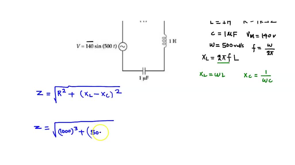 SOLVED: 25 Determine the rms voltage drop across the resistor in the ...