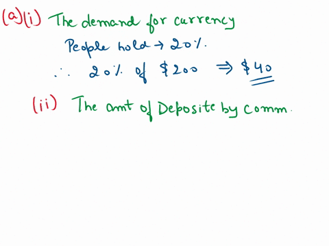 question-5-consider-the-model-of-supply-and-demand-for-central-bank-money-assume-that-there-there-are-commercial-banks-suppose-that-people-hold-20-of-their-money-in-currency-and-80-of-their-37898